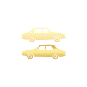 Renault12 Sticker 17x17 Cm Gold