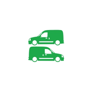 Basık Renault Kangoo Sticker 17x17 Cm Yeşil