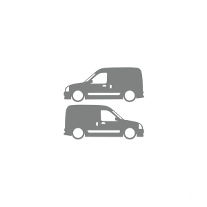 Basık Renault Kangoo Sticker 17x17 Cm Gri