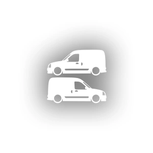 Basık Renault Kangoo Sticker 17x17 Cm Beyaz