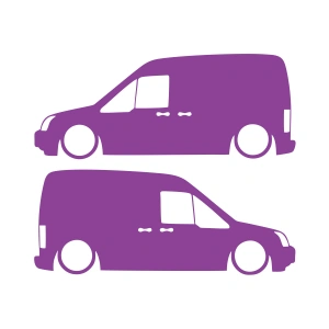 Basık Ford Connect Sticker 17x17 Cm Mor