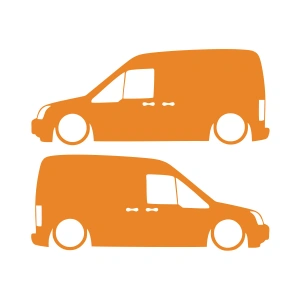 Basık Ford Connect Sticker 17x17 Cm Turuncu