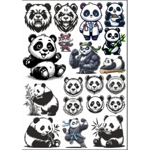 Panda Sticker Set 5