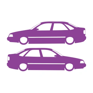 Basık Tempra Sticker 17x17 Cm Mor