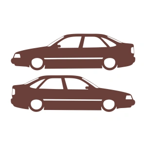 Basık Tempra Sticker 17x17 Cm Kahverengi