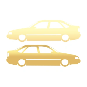 Basık Tempra Sticker 17x17 Cm Gold