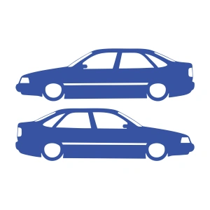 Basık Tempra Sticker 17x17 Cm Mavi