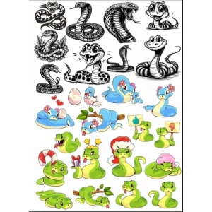Yılan Sticker Set