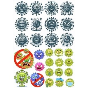 Virüs Sticker Set
