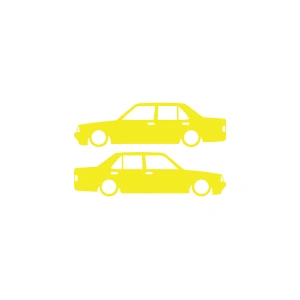 Basık Tofaş Şahin Doğan Sticker 17x17 Cm Sarı