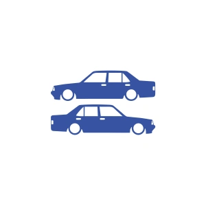 Basık Tofaş Şahin Doğan Sticker 17x17 Cm Mavi