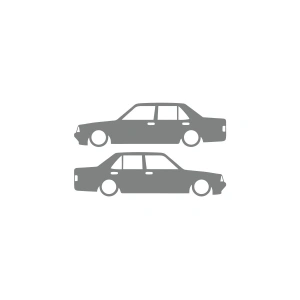 Basık Tofaş Şahin Doğan Sticker 17x17 Cm Gri