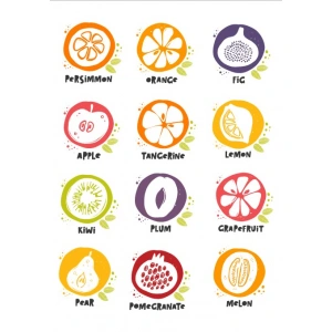 Meyveler Sticker SEt