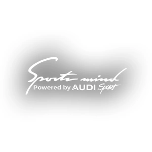 Sports Mind Audi Sports Sticker 17x17 Cm Beyaz