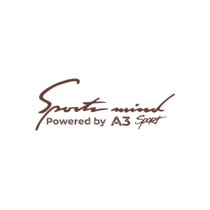 Sports Mind Audi A3 Sports Sticker 17x17 Cm Kahverengi
