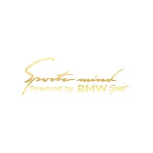Sports Mind BMW Sports Sticker 17x17 Cm Gold