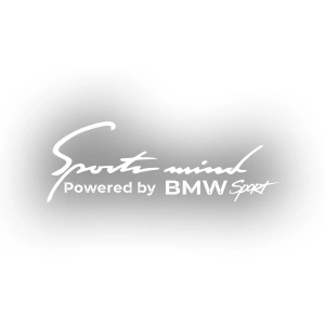 Sports Mind BMW Sports Sticker 17x17 Cm Beyaz