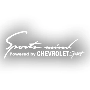Sports Mind CHEVROLET Sports Sticker 17x17 Cm Beyaz