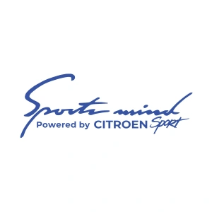 Sports Mind CITROEN Sports Sticker 17x17 Cm Mavi