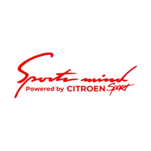 Sports Mind CITROEN Sports Sticker 17x17 Cm Kırmızı