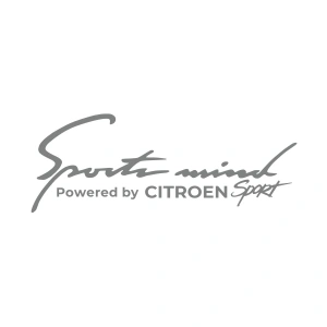 Sports Mind CITROEN Sports Sticker 17x17 Cm Gri