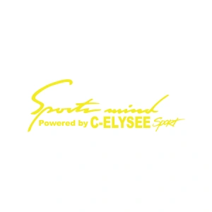 Sports Mind CITROEN C-ELYSE ESports Sticker 17x17 Cm Sarı