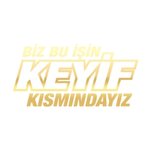 Biz Bu işin Keyif Kısmındayız 17x17 Cm Gold
