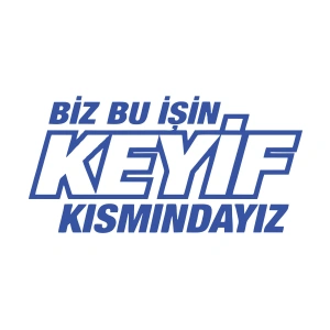 Biz Bu işin Keyif Kısmındayız 17x17 Cm Mavi