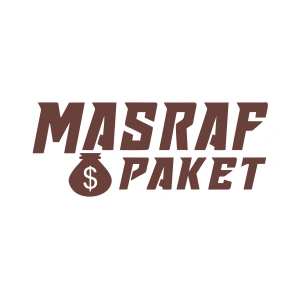 Masraf Paket Sticker 17x17 Cm Kahverengi