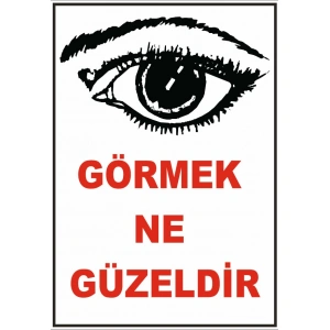 Görmek Ne Güzeldir Sticker 20X28 Cm
