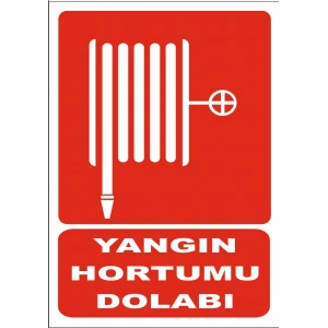 Yangın Hortum Dolabı Sticker 20X28 Cm