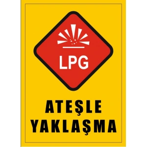 Ateşle Yaklaşma Sticker 20X28 Cm