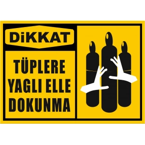 Tüplere Yağlı Elle Dokunma Sticker 20X28 Cm