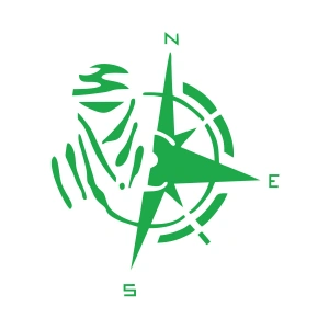 Dakar Pusula Sticker 17x17 Cm Yeşil