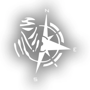 Dakar Pusula Sticker 17x17 Cm Beyaz