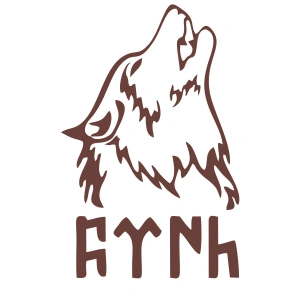 Bozkurt ve Türk Sticker 17x17 Cm Kahverengi