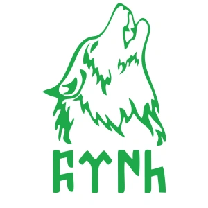 Bozkurt ve Türk Sticker 17x17 Cm Yeşil