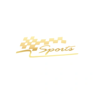 Sports Sticker 17x17 Cm Gold