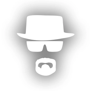 Mr. White Sticker 17x17 Cm Beyaz