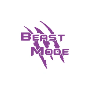 Beast Mode Sticker 17x17 Cm Mor