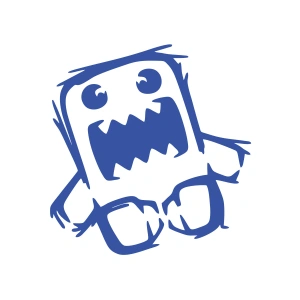 Komik Dinozor Araba Stickeri 17x17 Cm Mavi