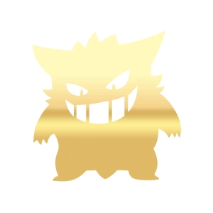 Pokemon Gengar Araba Stickeri 17x17 Cm Gold