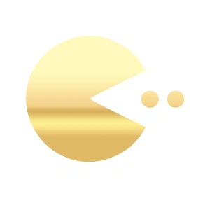 Pacman Araba 17x17 Cm Gold