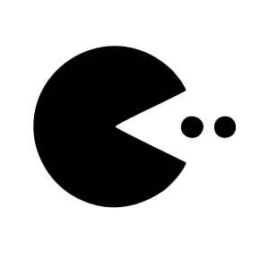 Pacman Araba 17x17 Cm Siyah