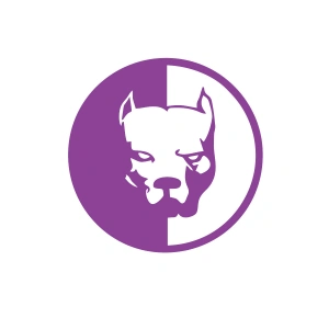 Pitbull Araba Stickeri 17x17 Cm Mor