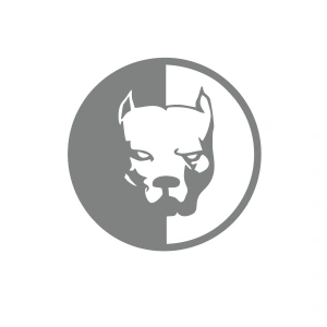 Pitbull Araba Stickeri 17x17 Cm Gri