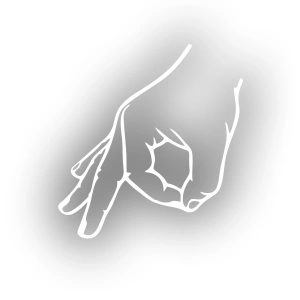 Gotcha Araba Stickeri 17x17 Cm Beyaz