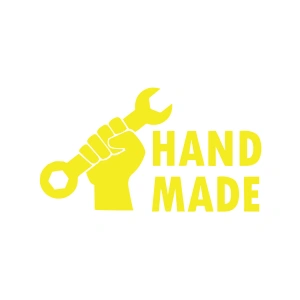 Hand Made Araba Stickeri 17x17 Cm Sarı