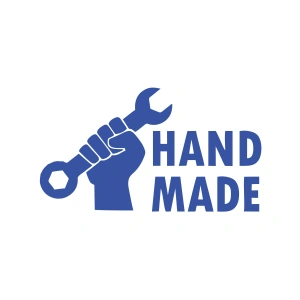 Hand Made Araba Stickeri 17x17 Cm Mavi