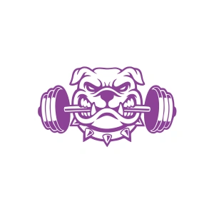 Bulldog Araba Sticker 17x17 Cm Mor